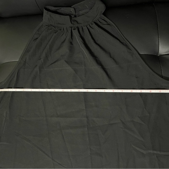 NWT 2 pc pants suit Floral Set Black and White Women's Pants with Black Top - Picture 3 of 7